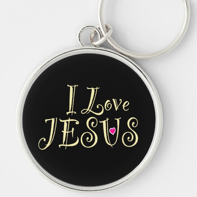 Llavero Fe cristiana 'Amo a Jesús'  (Frente)