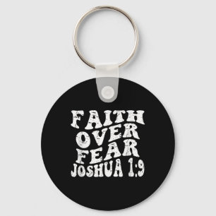 Llavero Fe de Retro Groovy Joshua 19 Fe por miedo Chris