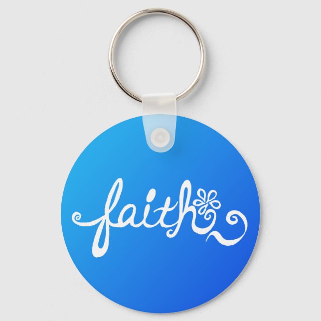 Llavero Fe - océano inverso (Anverso)