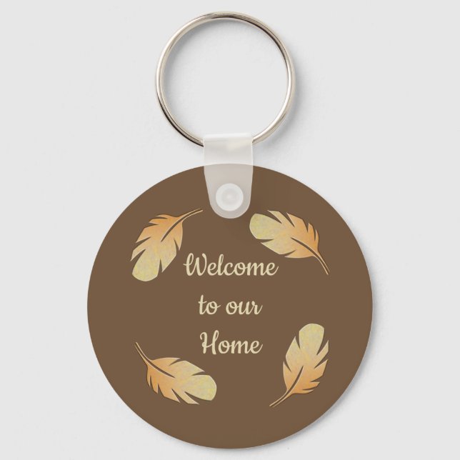 Llavero Feather de la clave de acceso de Guest Vacation Ho (Anverso)