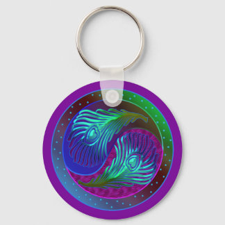 Llavero Feather Yin Yang 5