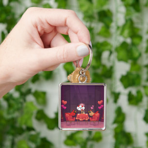 Llavero Fecha de cena de las aves cardinales del norte