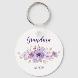 Llavero Fecha de la abuela del personalizable - Primera ab