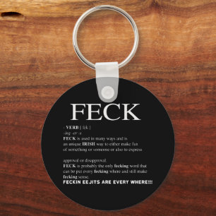 Llavero Feck Irish Definition divertida patrys day