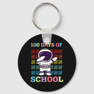 Llavero Felices 100 Días De Escolares Astronauta Dabbing L