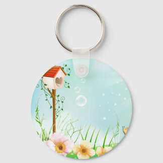 Llavero Felices casas de pájaros