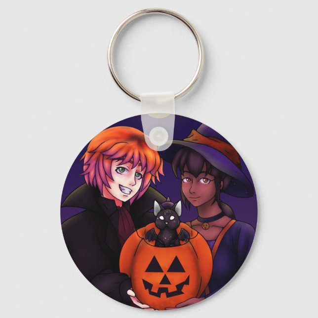 Llavero Felices disfraces de Halloween (Anverso)