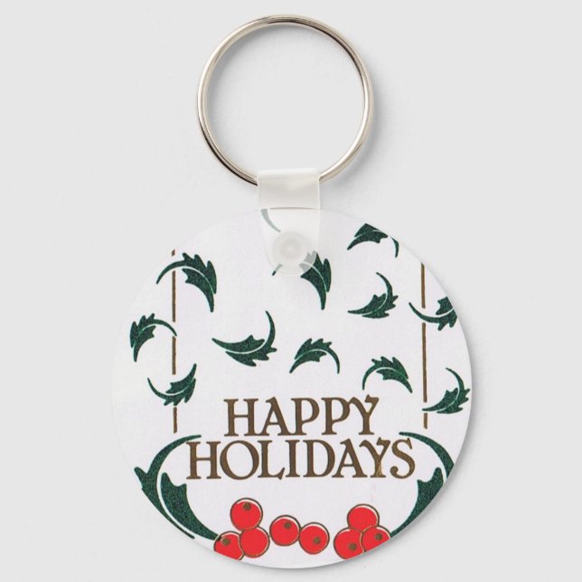 Llavero Felices fiestas Holly (Anverso)