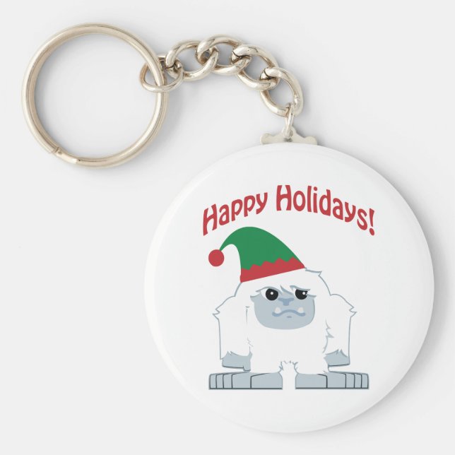 Llavero ¡Felices Fiestas! Navidades Yeti (Frente)