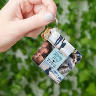 Llavero Felices nombres personalizados de Collage de fotos
