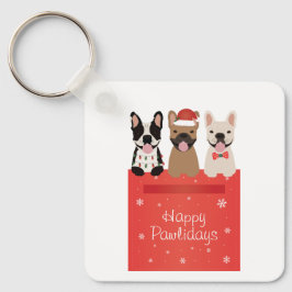 Llavero Felices Pawlidays Bulldogs Franceses