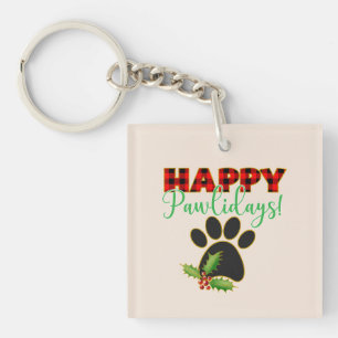 Llavero Felices Pawlidays Regalo de Navidades para el am
