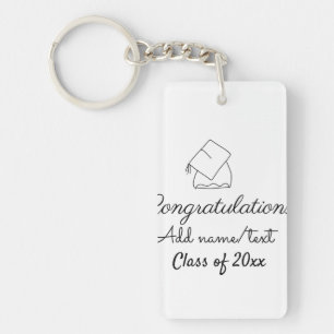 Llavero Felicidades graduación agregar nombre texto año cl
