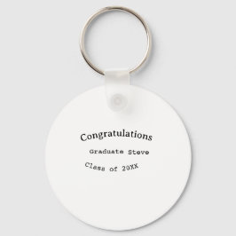 Llavero Felicidades graduado nombre promoción de 20XX tipo