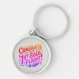 Llavero Felicidades por tu primer vuelo individual