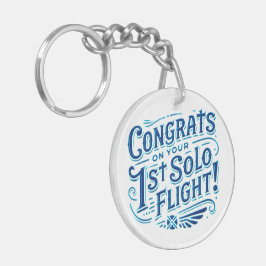 Llavero Felicidades por tu primer vuelo individual