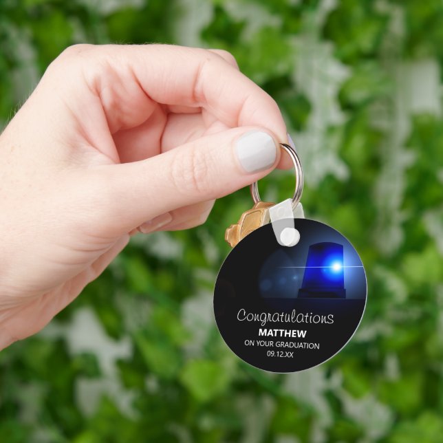 Llavero Felicitaciones a oficial de policía (Mano)