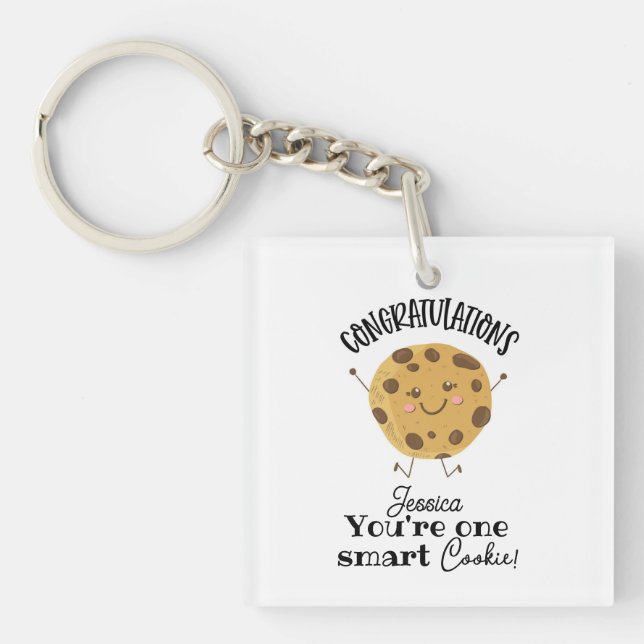 Llavero felicitaciones eres un cookie inteligente    (Frente)