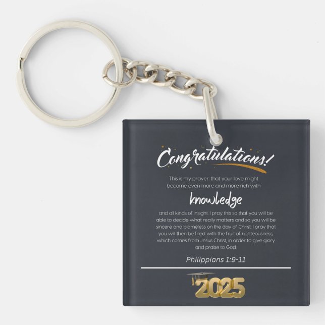 Llavero Felicitaciones Filipinas 2025 1:9-11 Cristiano (Frente)