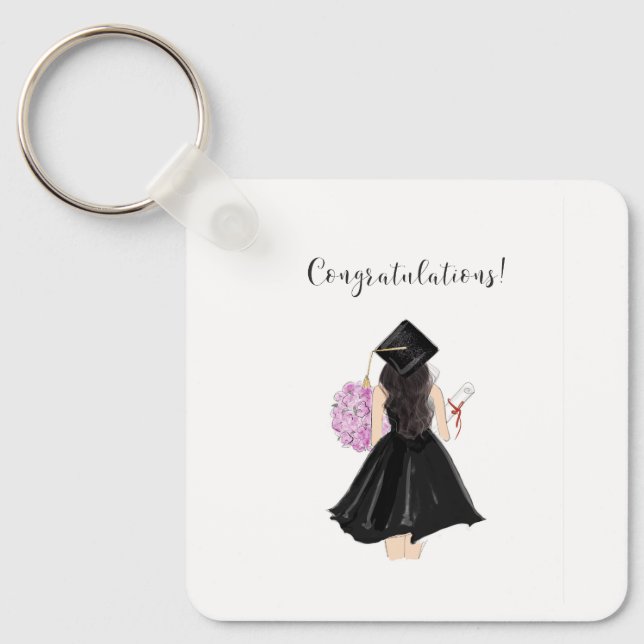 Llavero felicitaciones, graduado (Anverso)