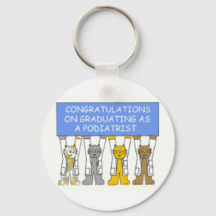 Llavero Felicitaciones por graduarse como podiatra