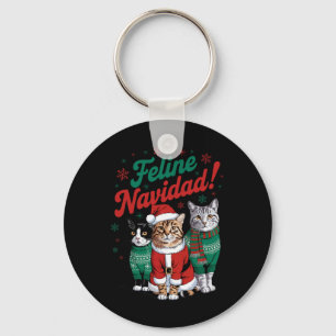 Llavero Feline Navidad Gracioso gato Navidad navidades Sa