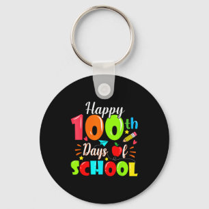 Llavero Feliz 100º Día De Escuela Divertidos Profesores Al