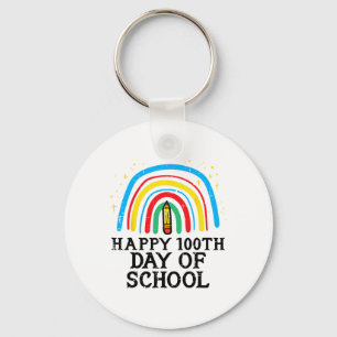 Llavero Feliz 100.º Día de Escuela 100 Días Más Inteligent