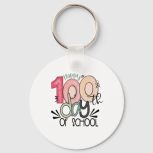 Llavero Feliz 100° día de diseño escolar