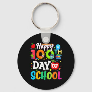 Llavero Feliz 100° Día De Enseñanza 100 Días Escolares