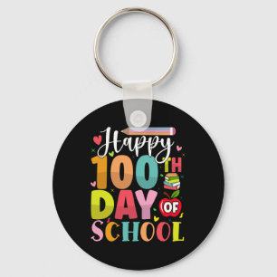 Llavero Feliz 100° Día de la Escuela 100 días de clases