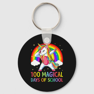Llavero Feliz 100° Día de la Escuela Unicornio 100 días má