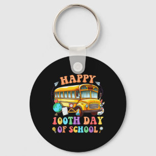 Llavero Feliz 100° Día del Conductor De Autobuses Escolare