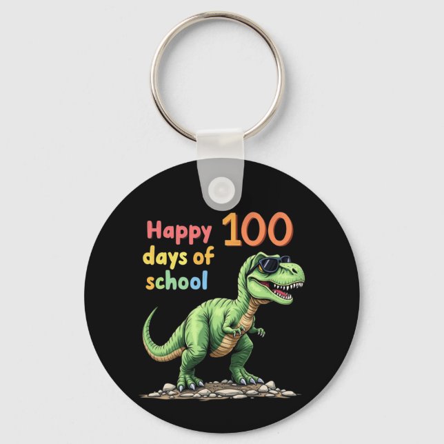 Llavero Feliz 100 días de celebración escolar más intelige (Anverso)