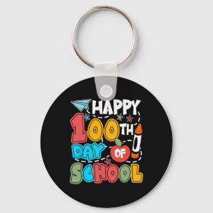 Llavero Feliz 100 Días De Colegio Manzana Profesor Estudia