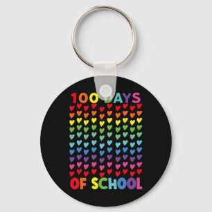 Llavero Feliz 100 Días De Escuela Alumnos Maestros Hombres