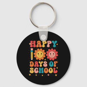 Llavero Feliz 100 Días De Maestros Escolares 100 Días De S