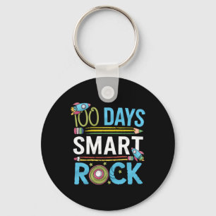 Llavero Feliz 100 Días Escolares De Rock Inteligente Intel