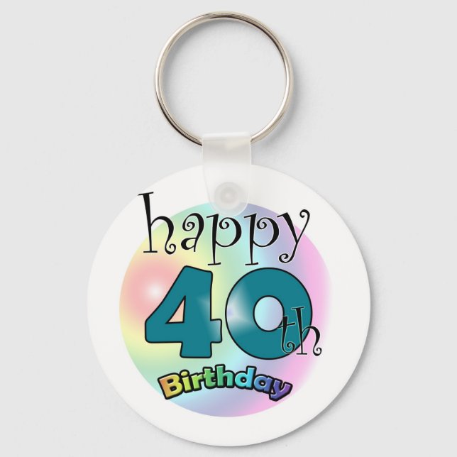 Llavero Feliz 40° cumpleaños (Anverso)