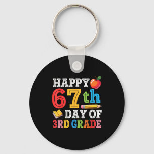 Llavero Feliz 67º Día De Maestro De 3er Grado Estudiante 6