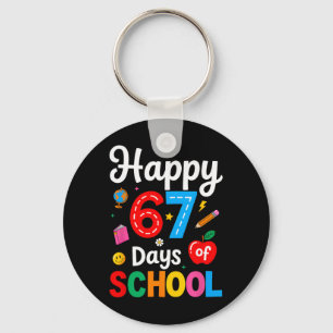 Llavero Feliz 67 Días De Escuela Maestro Niños Divertido 6