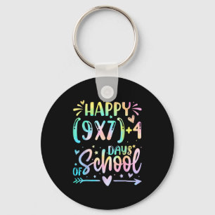 Llavero Feliz 67 Días De Escuela Profesor De Matemáticas E