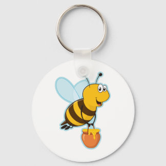 Llavero Feliz Abeja y Pota de Miel