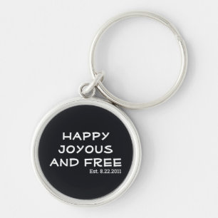 Llavero Feliz Alegre y Libre   Fecha de Sobriedad Est.
