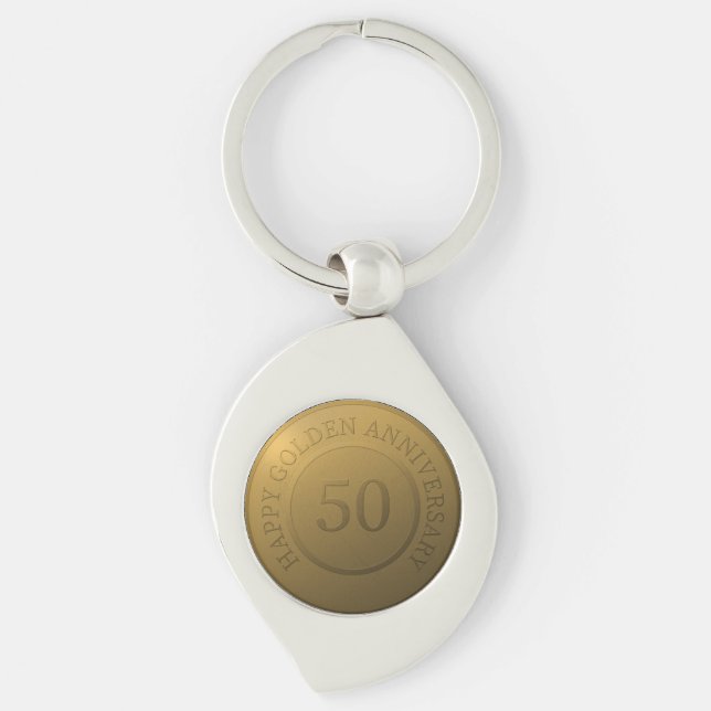 Llavero Feliz aniversario de bodas de oro (Anverso)