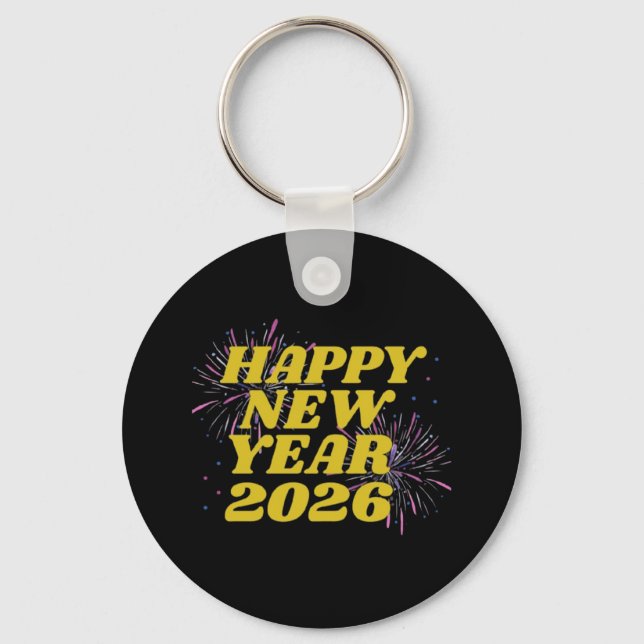 Llavero Feliz Año Nuevo 2026 (Anverso)