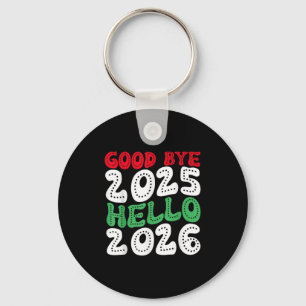 Llavero Feliz Año Nuevo 2026 Adiós 2025 Hola 2026 _2