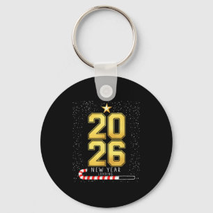 Llavero Feliz Año Nuevo 2026 Cargando Graciosos Años Nuevo