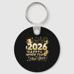 Llavero Feliz Año Nuevo 2026 Fiesta Ballon Family M