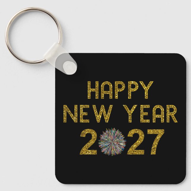 Llavero Feliz Año Nuevo 2027 (Anverso)